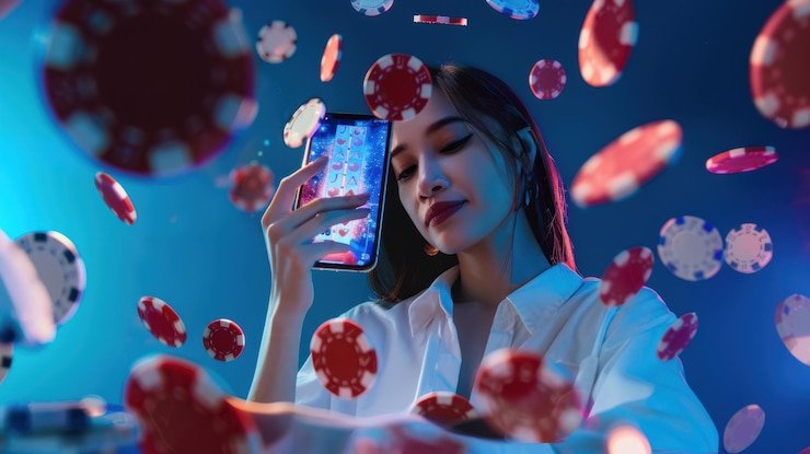Antarmuka permainan Galactic Gems di aplikasi you togel di layar seluler
